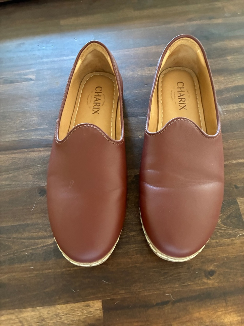 Charix Slip-On Loafers in Chestnut Brown - 39